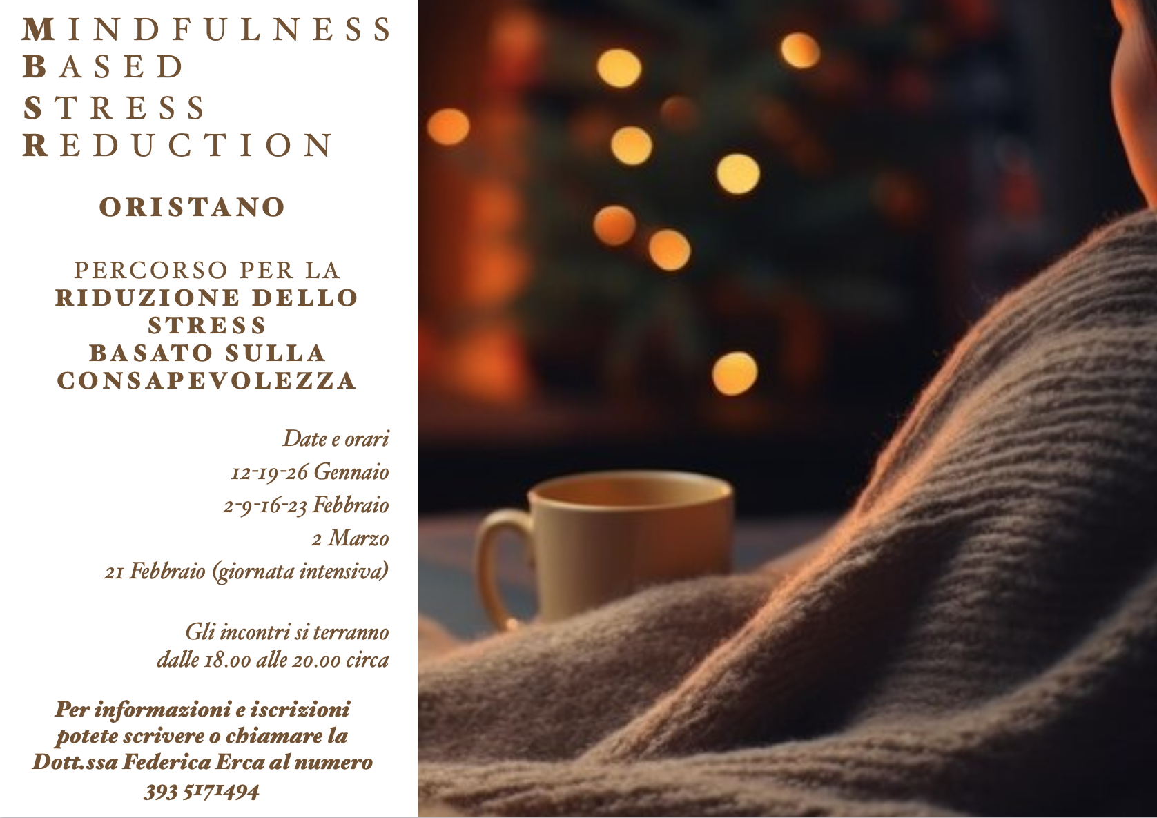 MBSR Oristano gennaio febbraio 2026